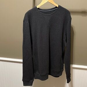 Surfside Supply Charcoal Waffle-Knit Crewneck Sweater